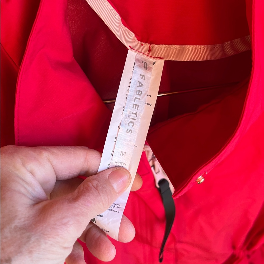 Fabletics Bold Red Utility Jacket - Picture 4 of 7